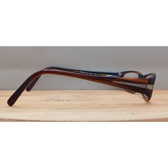 Linea Roma Eyewear Class 166 C2 50-17-135 Brown Eyeglasses Frames - Picture 5 of 15